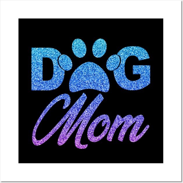 Dog Mom Shirts for Women Cute Letter Print Pet Lover Paw Wall Art by Pannolinno